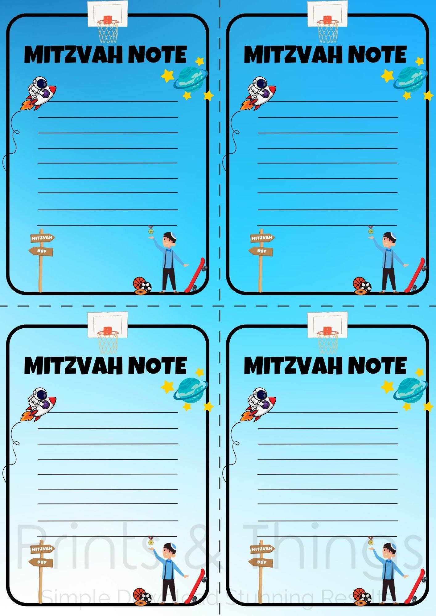 KIds Mitzvah Prints